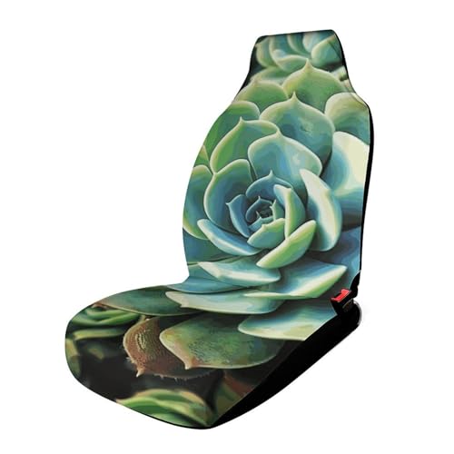 Housse de siège de voiture universelle au design plantes succulentes et ajustement idéal
