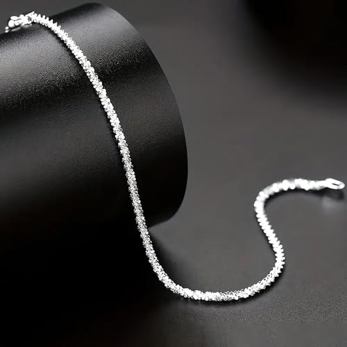 Image of Fesciory Silver Ankle Bracelets for Women, Adjustable Rhinestone Pendant Tennis Anklet, Butterfly Heart Infinite Diamond Summer Beach Foot Chain Jewelry Gifts