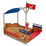 KidKraft 128 Piratenschiff Sandkasten aus Holz Gartenmöbel für Kinder - 7