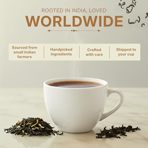 Image of Tealeaf & Co. Classic Assam CTC Chai - 100% Pure Loose Leaf Black Tea - Low Caffeine Premium Tea - Upto 50 Servings (3.52oz /100gm)