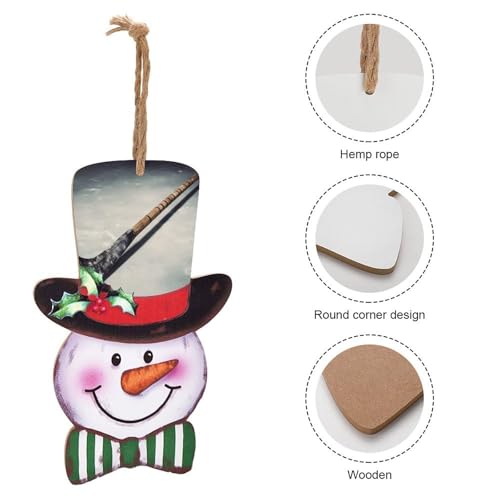 Panneau de vacances en bois pour extérieur et intérieur résistant pour décor de Noël