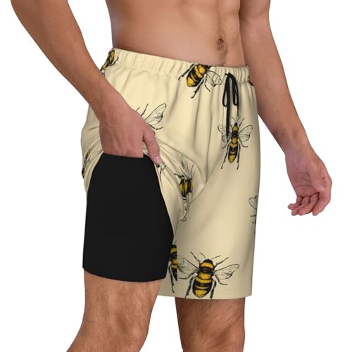 Maillot de bain homme avec doublure de compression short de plage - 2