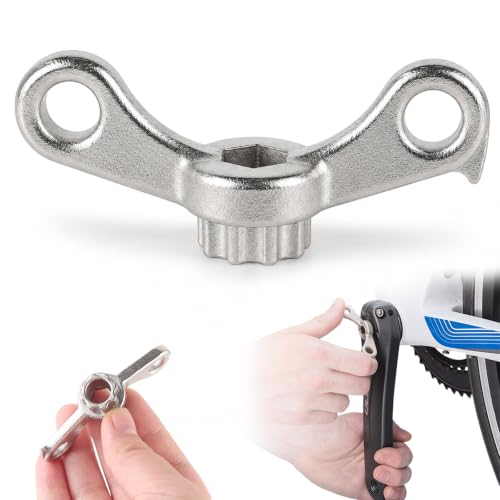 geeyooue Herramienta extractora de bielas 2 en 1, Herramienta de extracción de manivela para Bicicleta, para Shimano Hollowtech II, Compatible con Bicicletas de Carretera y montaña