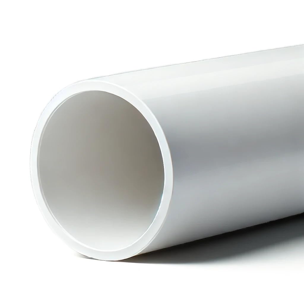 Photo 1 of 1/2 Inch Schedule 40 PVC Pipe – Rigid White PVC Plumbing Pipe for Drainage, Pool & Spa, Cold Water Applications – (0.84 Inch OD, 0.622 Inch ID) (12, Inches)