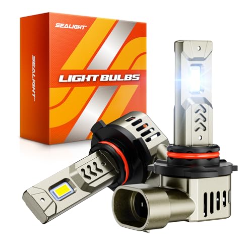 SEALIGHT 9005 LED Bulbs, 1000% Brightness 9005/HB3 High/Low Driving or