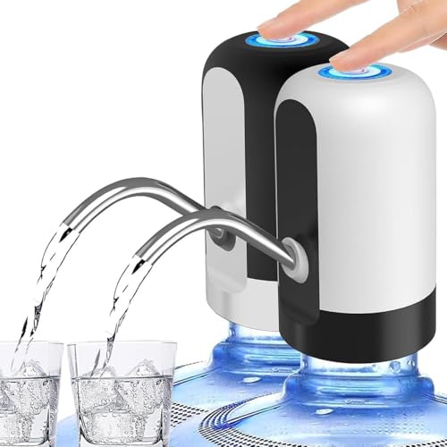 Listado de Dispensador Electrico de Agua para Garrafon más recomendados. 41 JUGLUTE Dispensador de Agua Automático 2 Piezas, Portátil USB Recargable Bomba de Agua Garrafon Dispensador Eléctrica Inalámbrica Bombeo Compatible con Botellas de 20L para...