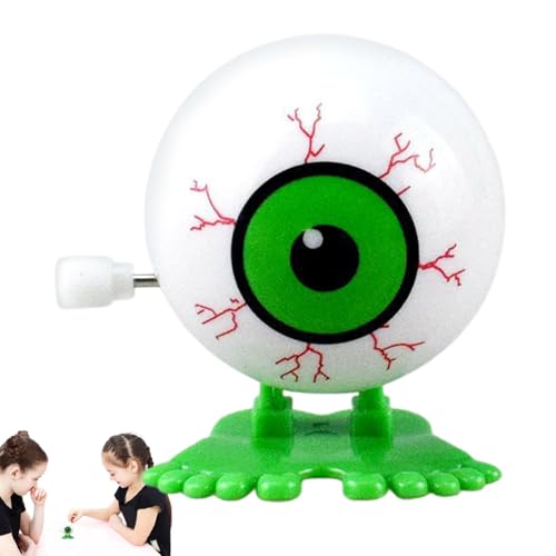 ハロウィーンのゼンマイおもちゃ、子供用ハロウィーンのゼンマイおもちゃ | おもちゃジャンプ、ウォーキング、時計仕掛けの目玉,写真男の子と女の子向けの小さなノベルティおもちゃ、ホラー小道具、家のデスクトップの装飾。