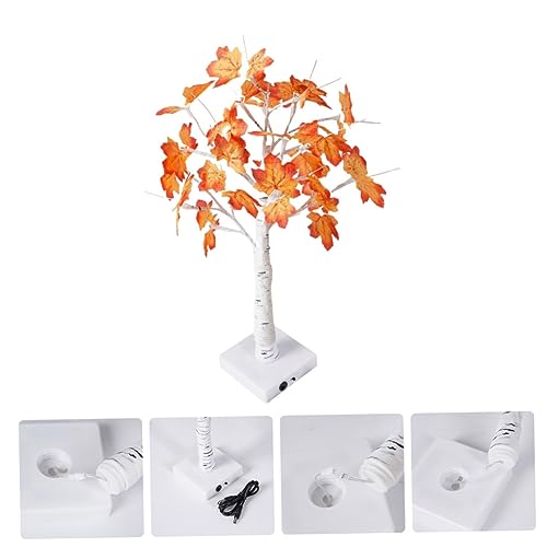 Zerodeko 1 Unidade luzes da árvore luzinha natal lampada natal árvore mesa iluminada LED decoração l