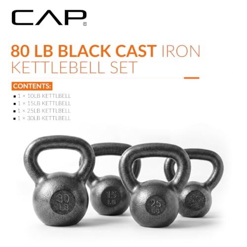 Image of CAP Barbell Cast Iron Kettlebell - Singles and Sets, Multiple Weight Choices