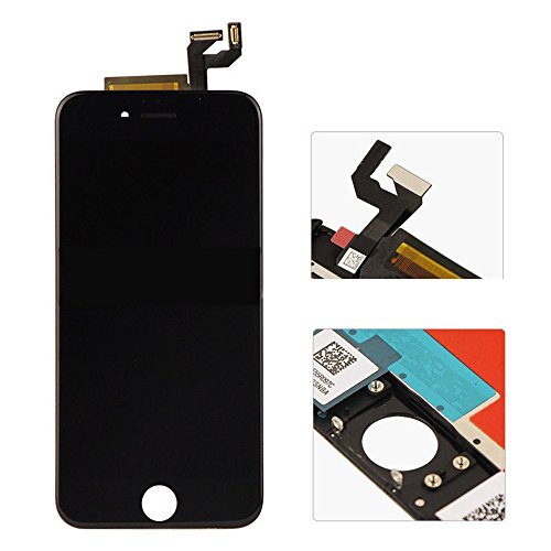 LCD iPhone 6S Plus 5.5inch Black Screen Replacement Touch Screen Digitizer and LCD Display Digitizer Frame Assembly Full Set Replacement Digitizer with 3D Touch and Tools (Black)