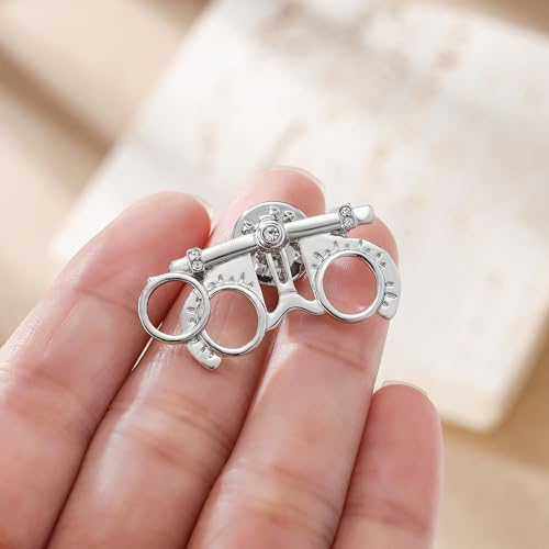 Image of Medical Optometrists Enamel Brooch Ophthalmology Vision Test Optometry Pin Jewelry for Doctor Nurse Backpack Lapel Badge