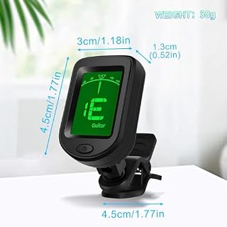 Jinlaili Accordeur Chromatique à Pince,Accordeur de Guitare avec Ecran Couleur LCD 360°,Chromatique à Pince Tuner Portable,Accordeur à pince compact,pour Guitare,Basse,Violon,Ukulélé - Les Beatles, Paul McCartney, John Lennon, RIngo Starr, George Harrison Jinlaili Accordeur Chromatique à Pince,Accordeur de Guitare avec Ecran Couleur LCD 360°,Chromatique à Pince Tuner Portable,Accordeur à pince compact,pour Guitare,Basse,Violon,Ukulélé – Image 2