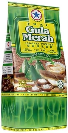 Cap Bintang (Star Brand) Thai Gula Merah Jaggery Powder 500g (6 Pack)