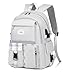 Acmebon Girl Roomy Fashion Laptop Backpack Casual Daily Backpack for Women Grey