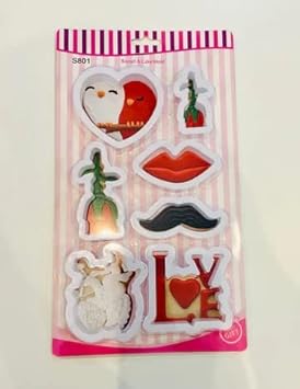 7 pcs Valentine Cookie Cutter Set for Creating Cookies
