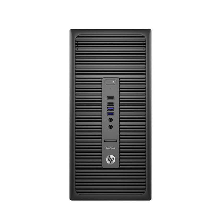 HP ProDesk 600 G2 Mini Tower Desktop Computer, Intel Pentium G4400, 8 GB RAM, 256 GB SSD, WiFi, Bluetooth, US QWERTY Tastatur, Windows 11 Pro (Generalüberholt)