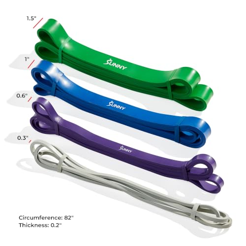 Sunny Health & Fitness 5-95LB Resistance Band Combo for Versatile Training - image 8