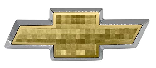 Custom Install Parts Front Grille Bowtie Emblem Gold Compatible with Chevrolet Avalanche Silverado 2003-2007