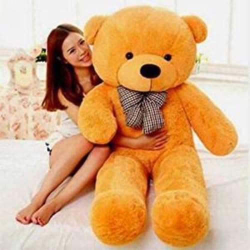 Image of Giant Teddy Bear 3 Feet - Soft Plush Stuffed Toy for Kids & Girlfriend, Soft Toy for Kids - Birthday Gift for Girls, Plush Toy Big Cuddly Hugging Bear, Gifts for Valentine's Day (Brown)