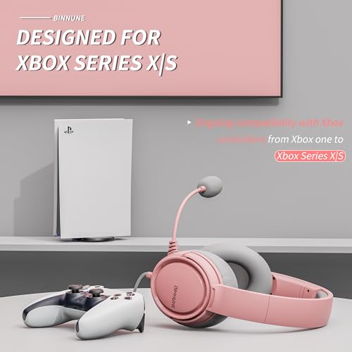 Image of BINNUNE Gaming Headset with Mic for PS4 PS5 Xbox Series X|S Xbox 1 PC NS, Wired Gaming Headphones with Microphone for PS 4|5 Xbox1
