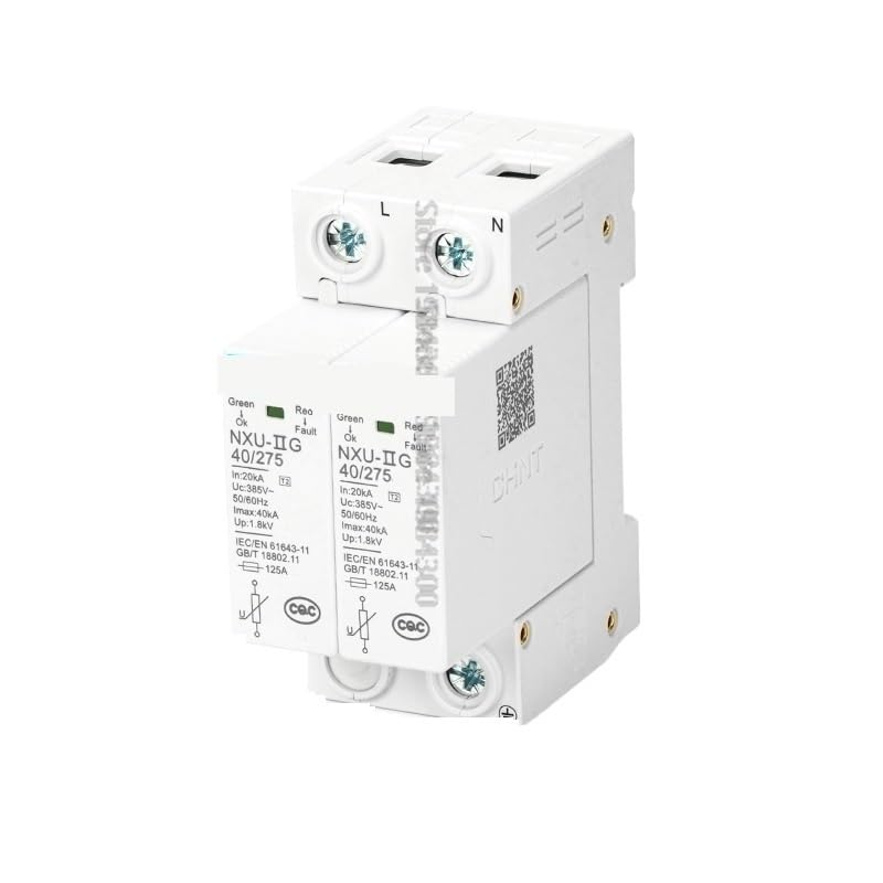 40kA 275V 2P AC Power Surge Protective Device SPD Arrester Low Voltage House Pole Surge Voltage Protection