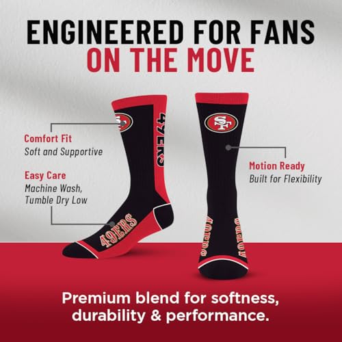 Image of For Bare Feet NFL Unisex Kids Nfl Mvp Crew Sock Youth