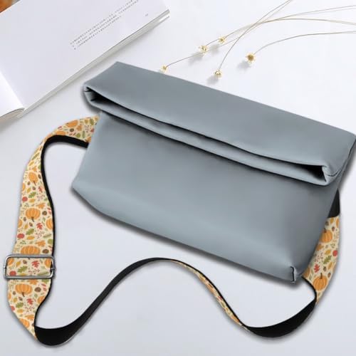 Image of Adjustable Purse Strap Replacement, Wide Shoulder Canvas Bag Strap, Crossbody Handbag Strap