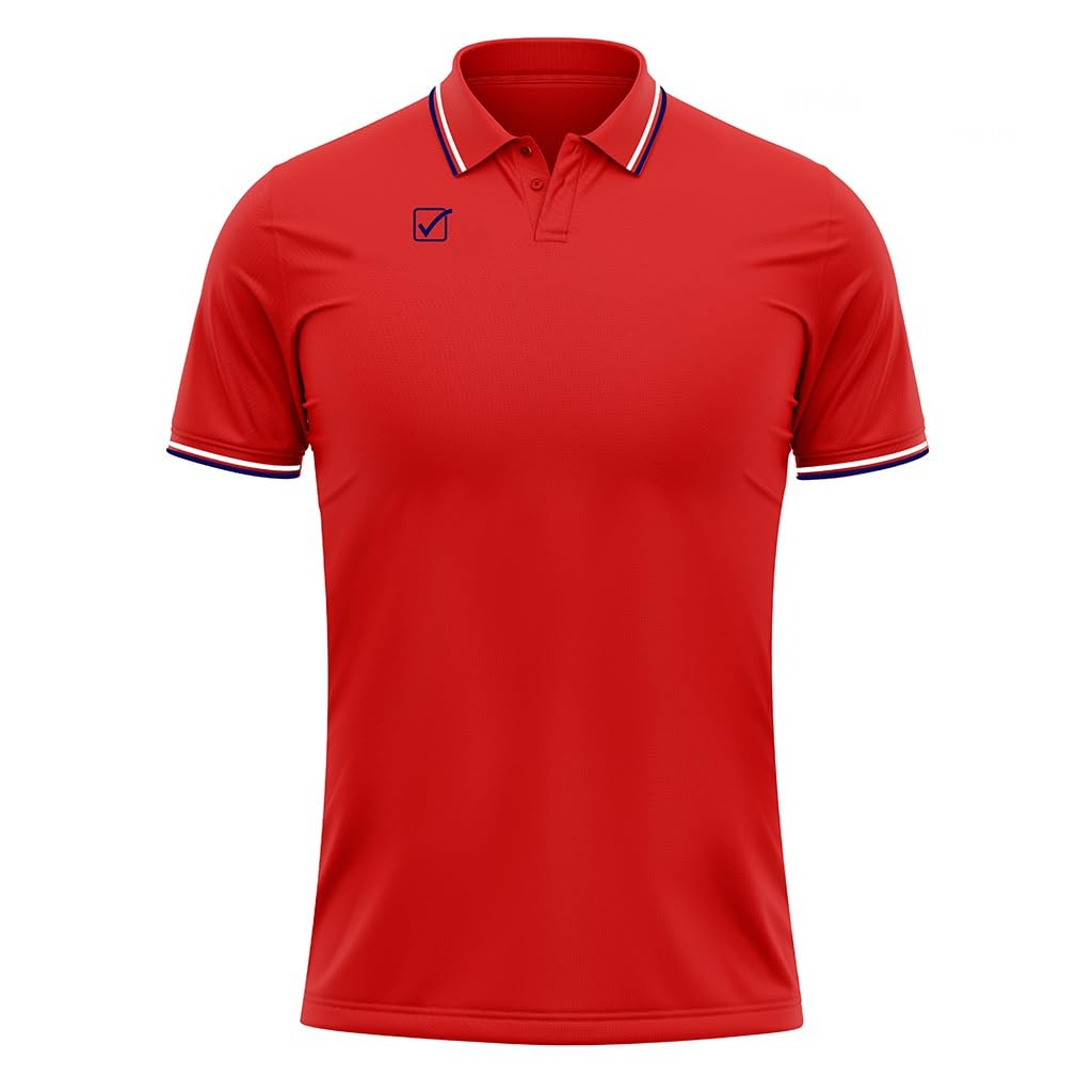 Givova Polo Cotone Piquet Action Rosso/BLU Tg. S
