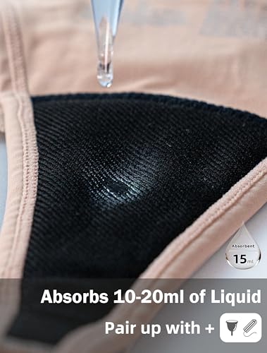 Period Thong Underwear for Women Seamless Period Panties Thong Leakproof Menstrual Underwear 8 Pack​3