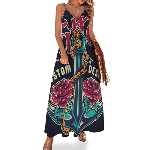 Robe longue pour femme ete legere Rose À Voile pour masquer les rondeurs avec elegance