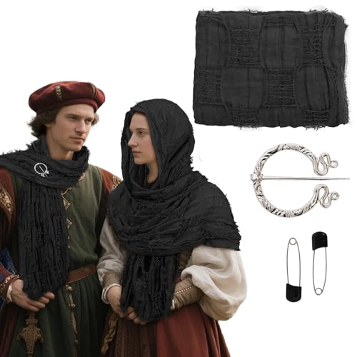 Joyincoser Capa vikinga medieval para hombre y mujer, estilo