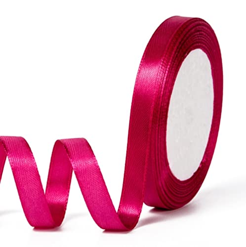 BOUTIQUE DES COULEURS 22 METRES DE Ruban Satin Rose Fuchsia 10mm Scrapbooking Decoration - Livraison Gratuite - Creation Perles Cover