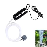 Bomba Aire Acuario USB, Bomba Oxígeno Mini Silenciosa Oxigenador Portátil Para Pecera Con Piedra Difusora Y Manguera Bomba Oxígeno Bajo Consumo Para Peces Transporte Pesca Exterior Acuario Pequeño