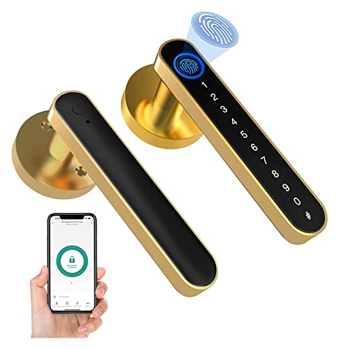 Serrure intelligente Tuya à empreinte digitale pour chambre et appartement avec mot de passe