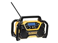 Dewalt DCR029 Compact Bluetooth® Radio 240V & Li-ion Bare Unit, the 30W speakers and customisable equalizer provide excellent sound quality.