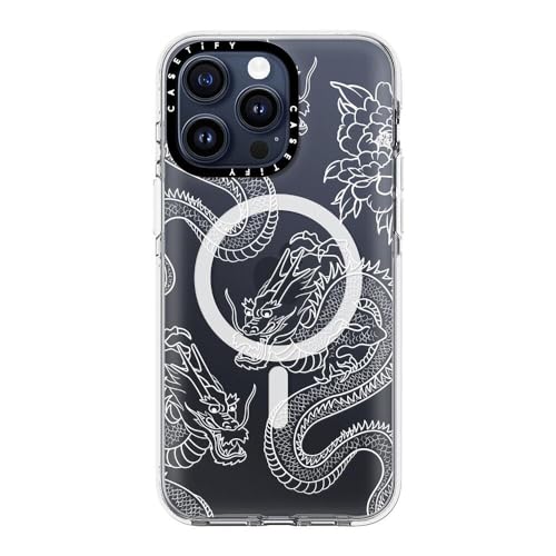 Coque iPhone 15 Pro Max CASETiFY Dragons transparente de qualité militaire MagSafe - 2