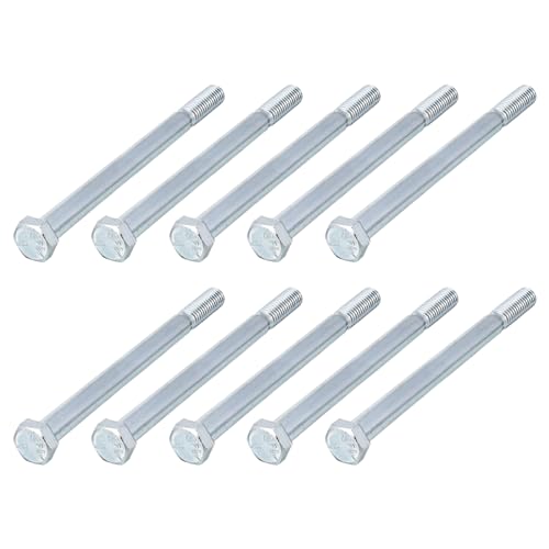 Image of METALLIXITY Hex Bolts (1 /2-13x7) 25Pcs, Carbon Steel Zinc Plated, Coarse Thread UNC Hex Head Screw Bolt - for Furniture Repair, Silver