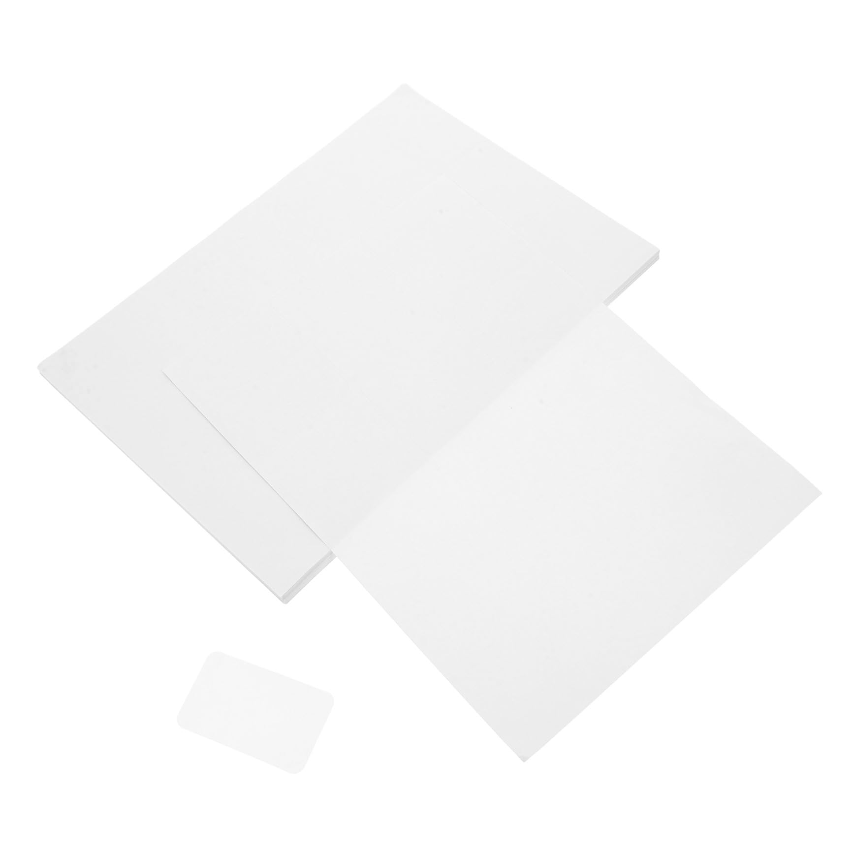 100 Blatt Klebeetiketten Weiß Oberflächenrau Etiketten pro Blatt Stark Haftend und Bedruckbar Robuste Adress und Namensaufkleber Vielseitig für Handbeschriftung und Druck