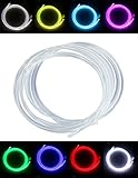 PMMA Optic Fiber Light Cable Side Glow Diameter for Fiber Optical Lighting Decoration 1M (0.06in)
