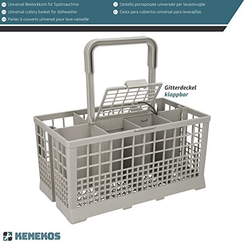 Kenekos - Besteckkorb universal passend für viele Spülmaschinen & Geschirrspüler - 24,0 cm x 14,0 cm, auch geeignet für BSH 093046/00093046, Besteckkasten – Bild 5