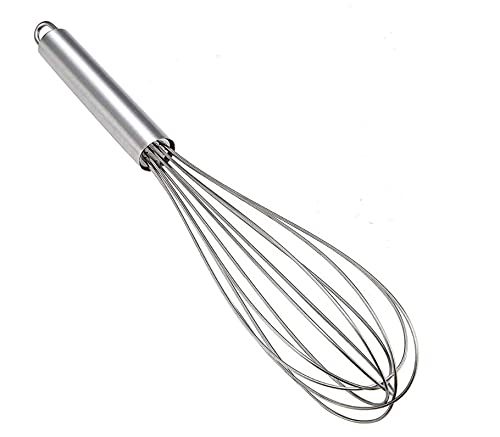 Large Nylon Non-Stick Balloon Whisk Light Weight Premium Quality with Integrated Pivot and Storage Hole