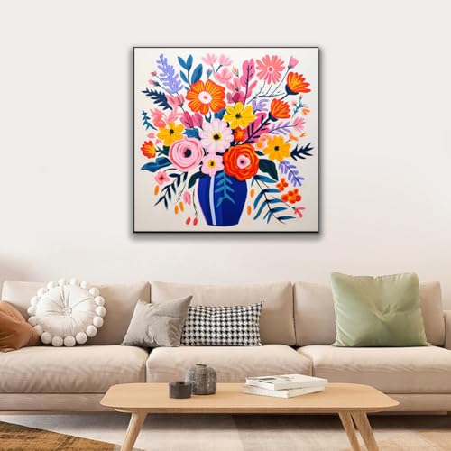 50% Off JUJUHOOD Abstract Flowers Paint by Numbers Kit for Adults & Kids - Image 2