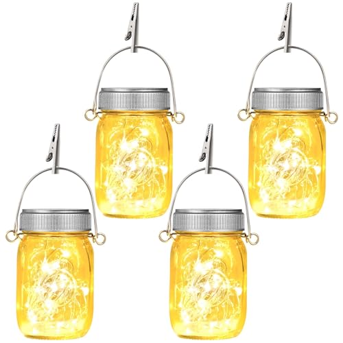 Lanterne solaire en verre suspendue étanche jardin décoration Noël blanc chaud