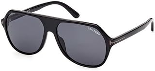 Tom Ford HAYES FT 0934-N Shiny Black/Grey 59/14/145 men Sunglasses, Shiny Black/Grey, 59/14/145 Price In India