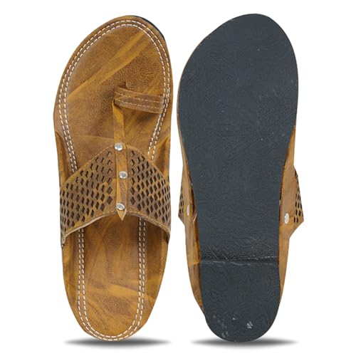 Image of Men's Ethnic Rajasthani Slippers | Embroidered Velvet Chappals | Comfortable Flat Sandals for Wedding, Festive & Daily Wear