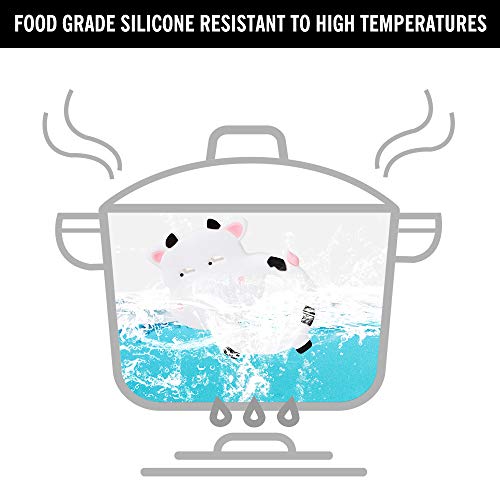 Amazingm Cow Sensory Chew Teether For Boys And Girls,Food Grade Silicone Safety Pendant Chewy Teething Toy For Kids With Autism, Adhd,Oral Motor,Teething,Biting Needs #TOP3