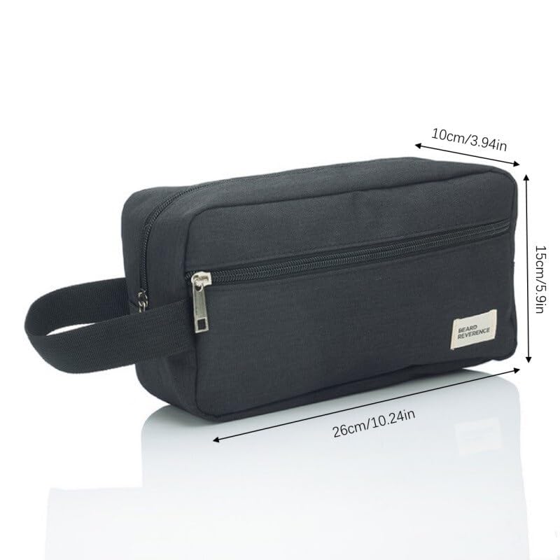 Beauty Case da Appendere, Grande capacità, Impermeabile, Portatile, da Viaggio, cosmetico, Grigio, per Uomo e Donna, Organizer per Il Bagno.