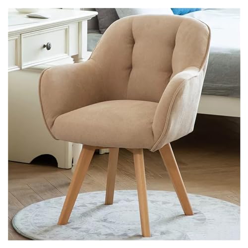 Chaise de salle à manger pivotante en tissu pour petit espace