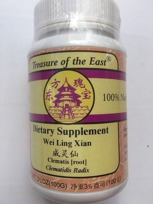 Treasure of The East, Clematis Root - Wei Ling Xian (5:1 Concentrated Herbal Extract Granules, 100g)