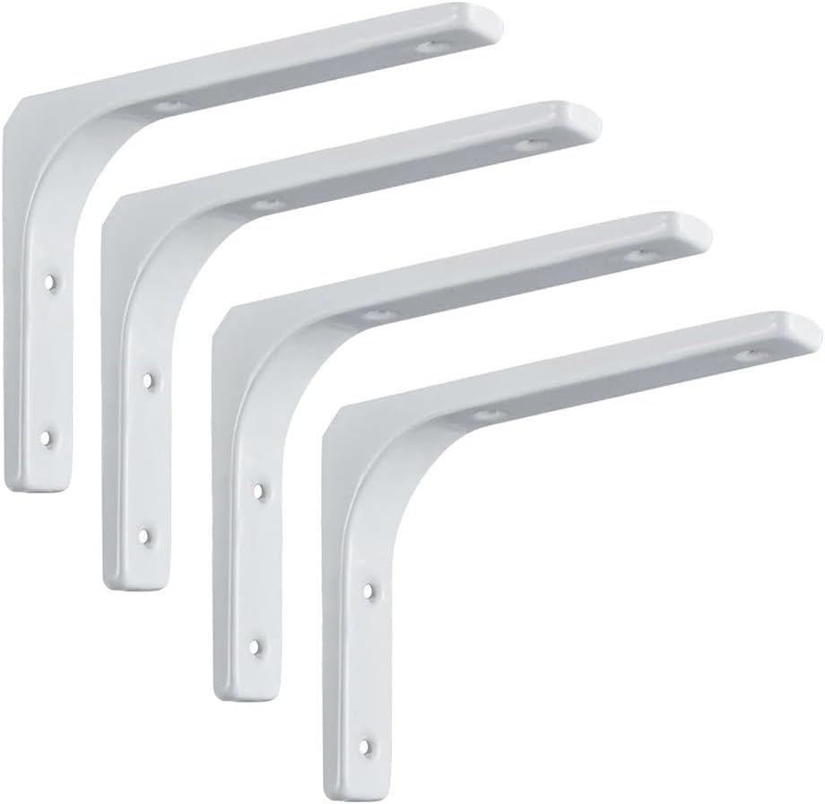 Heavy Duty L Shaped Steel Shelf Wall Mount Brackets,Steel Shelf Brackets,90-Degree Angle Design,for Building Frames, Connecting Corners, Fastening Chairs